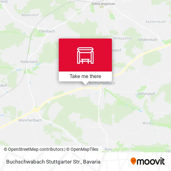 Карта Buchschwabach Stuttgarter Str.