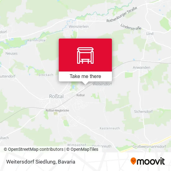 Карта Weitersdorf Siedlung