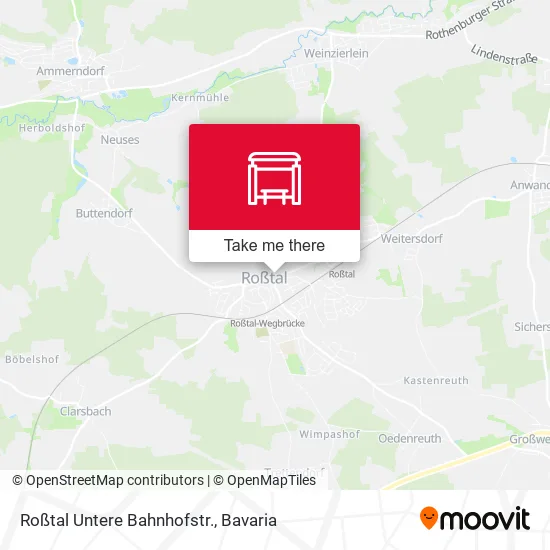 Карта Roßtal Untere Bahnhofstr.