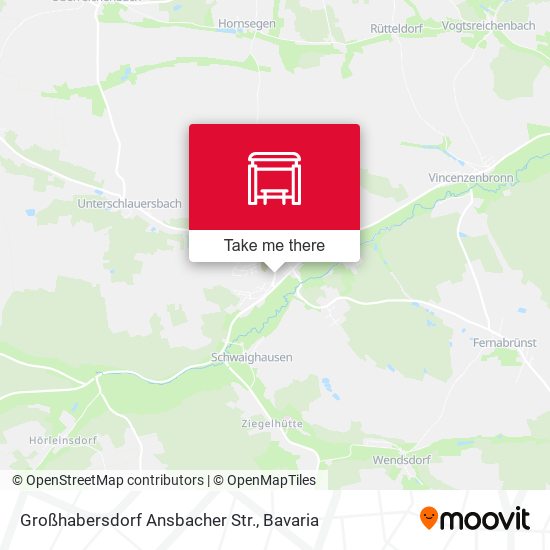Großhabersdorf Ansbacher Str. map