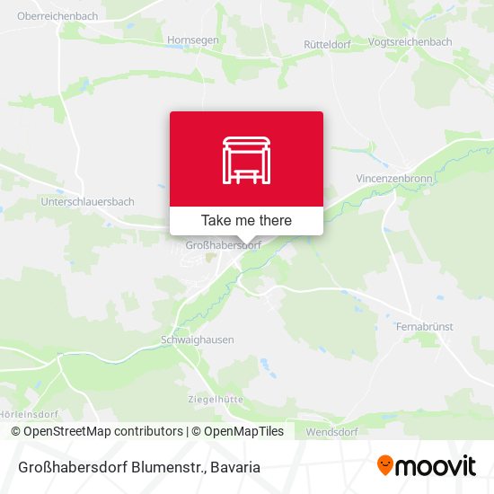 Großhabersdorf Blumenstr. map