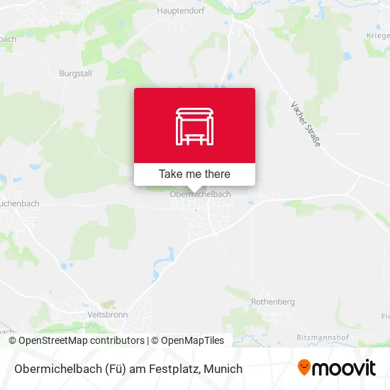 Карта Obermichelbach (Fü) am Festplatz