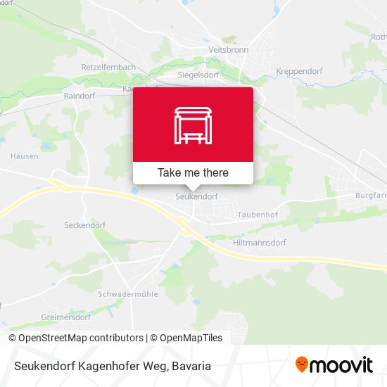 Seukendorf Kagenhofer Weg map