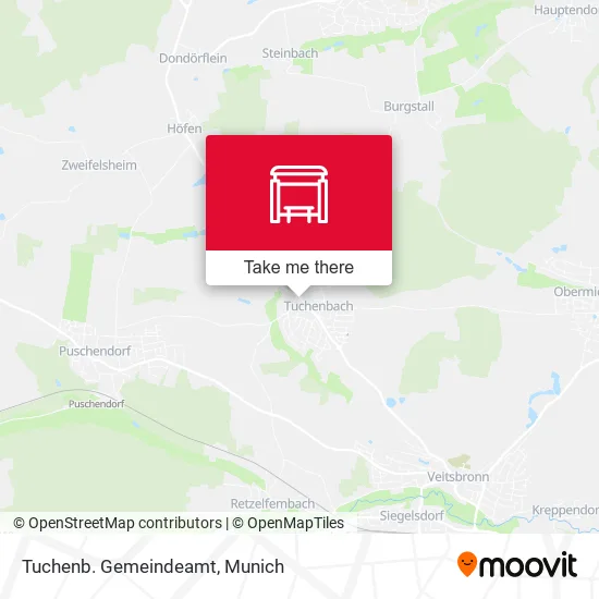 Карта Tuchenb. Gemeindeamt