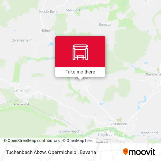Карта Tuchenbach Abzw. Obermichelb.