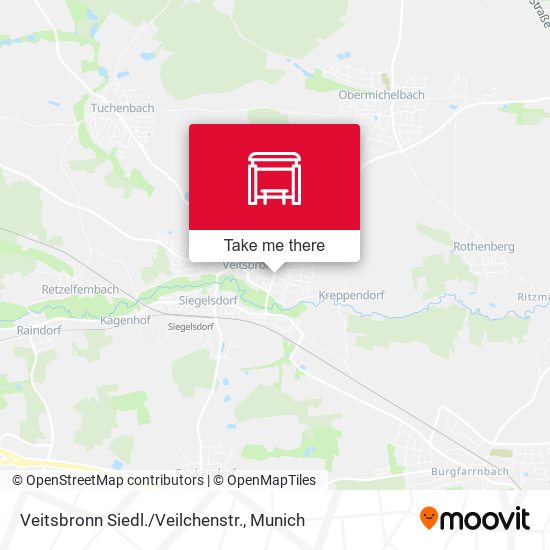 Карта Veitsbronn Siedl./Veilchenstr.