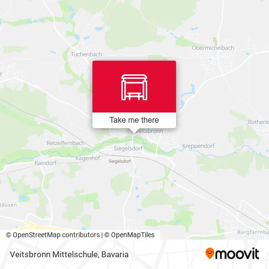 Карта Veitsbronn Mittelschule