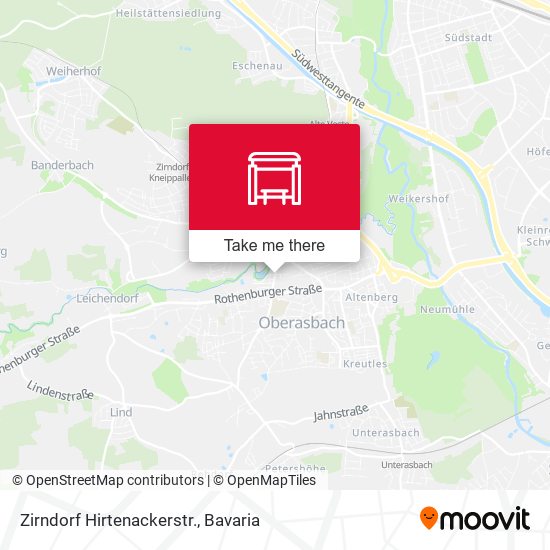 Zirndorf Hirtenackerstr. map
