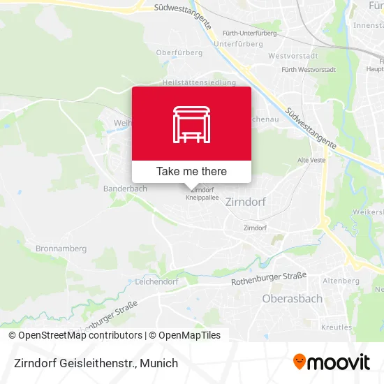 Карта Zirndorf Geisleithenstr.