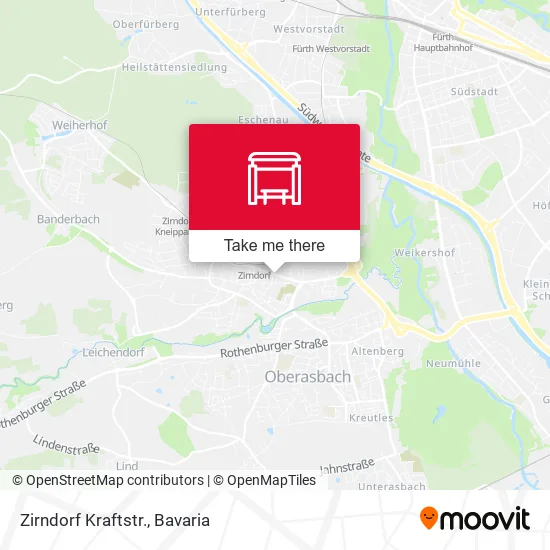 Карта Zirndorf Kraftstr.