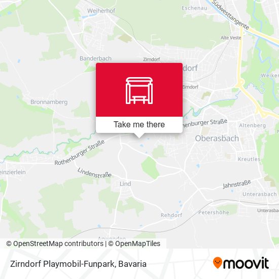 Zirndorf Playmobil-Funpark map