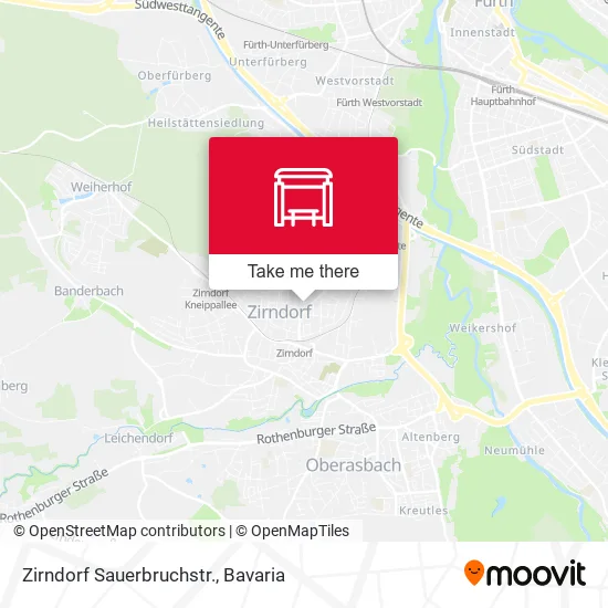 Карта Zirndorf Sauerbruchstr.