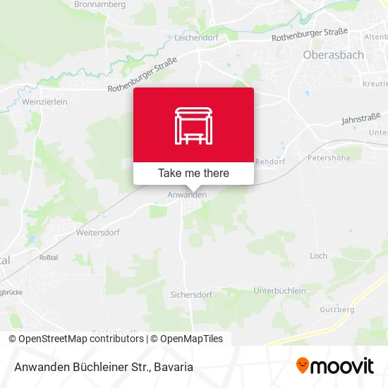 Карта Anwanden Büchleiner Str.