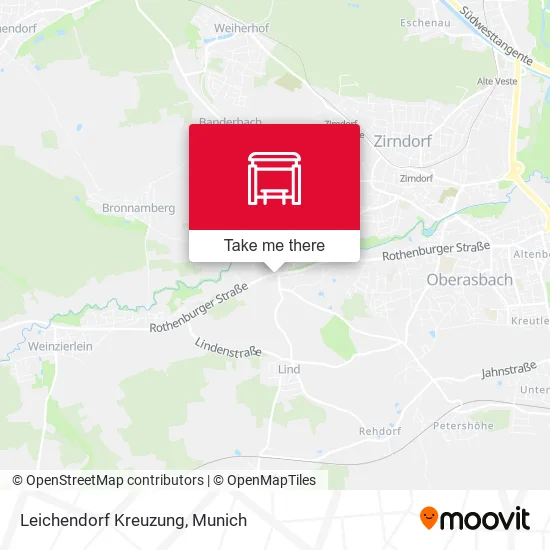 Карта Leichendorf Kreuzung