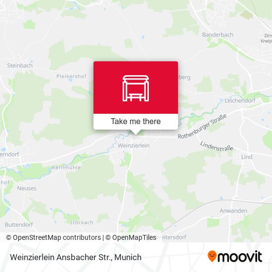 Карта Weinzierlein Ansbacher Str.