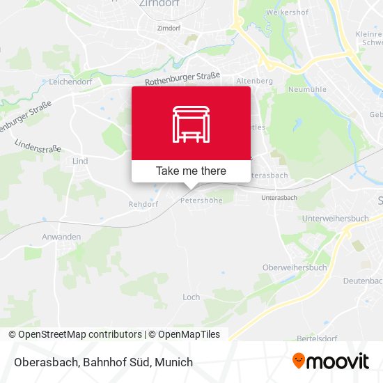 Oberasbach, Bahnhof Süd map