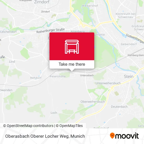 Карта Oberasbach Oberer Locher Weg