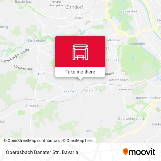 Карта Oberasbach Banater Str.