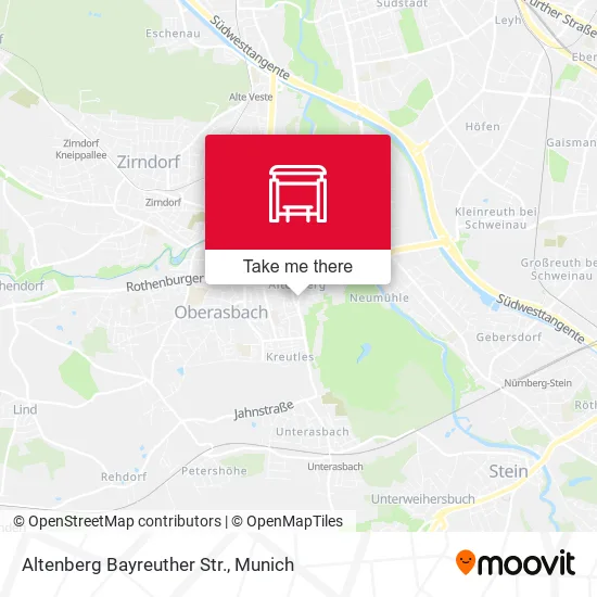 Карта Altenberg Bayreuther Str.