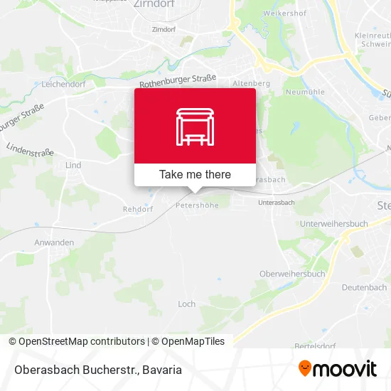 Карта Oberasbach Bucherstr.
