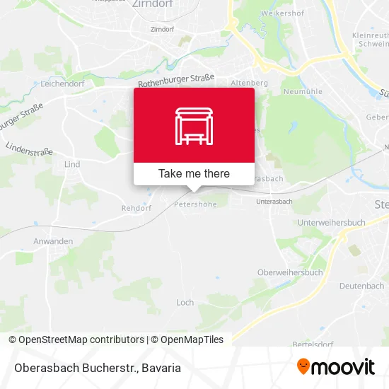 Карта Oberasbach Bucherstr.