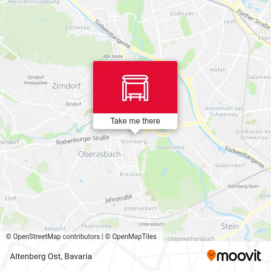 Altenberg Ost map