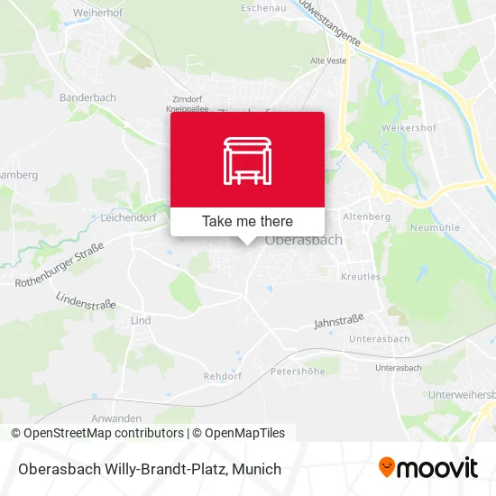 Карта Oberasbach Willy-Brandt-Platz