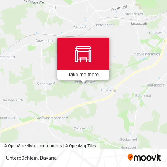 Карта Unterbüchlein