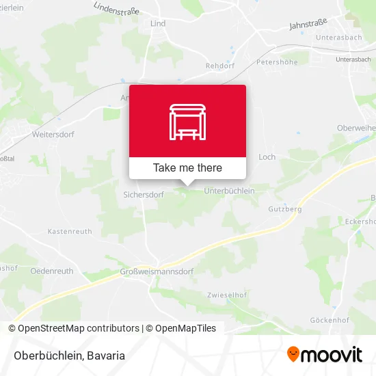 Карта Oberbüchlein
