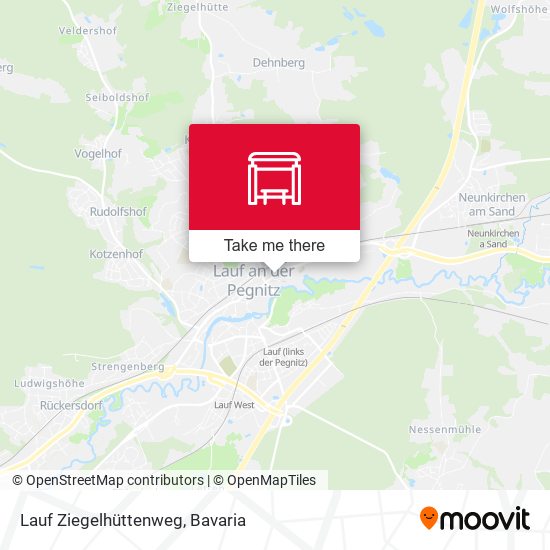 Lauf Ziegelhüttenweg map