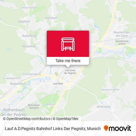 Lauf A.D.Pegnitz Bahnhof Links Der Pegnitz map