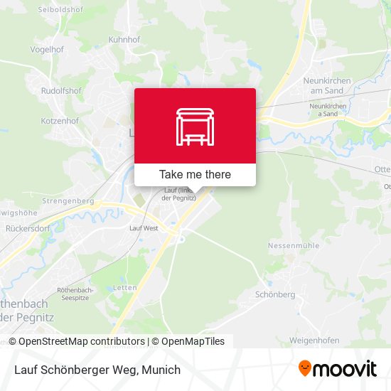 Lauf Schönberger Weg map