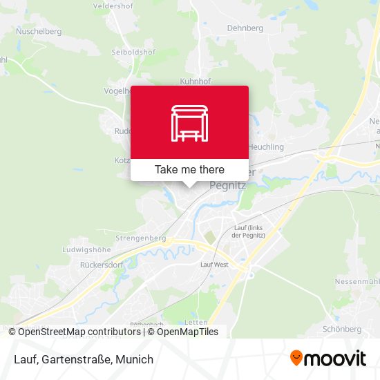 Lauf, Gartenstraße map