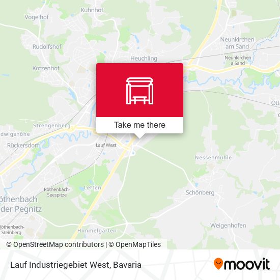 Lauf Industriegebiet West map