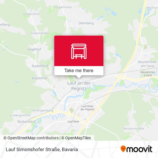 Lauf Simonshofer Straße map
