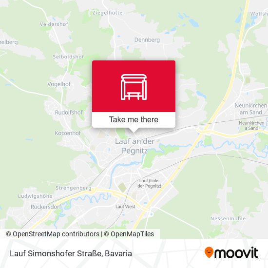 Lauf Simonshofer Straße map