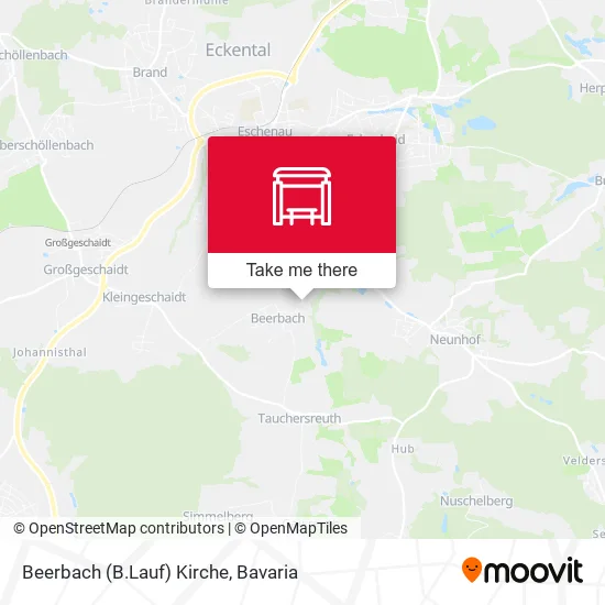 Карта Beerbach (B.Lauf) Kirche