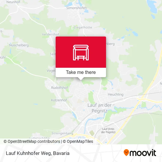 Карта Lauf Kuhnhofer Weg