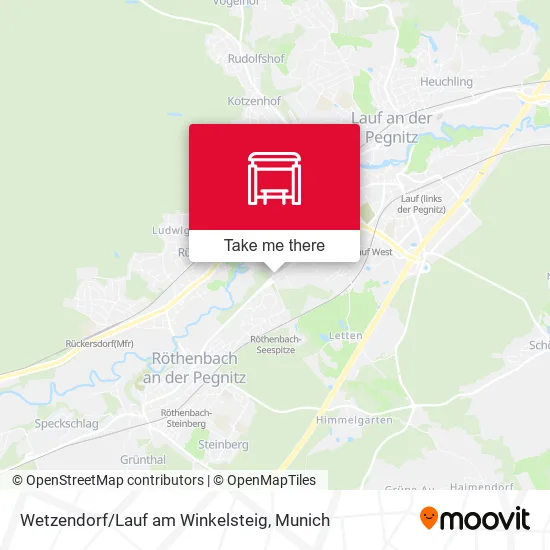 Карта Wetzendorf/Lauf am Winkelsteig
