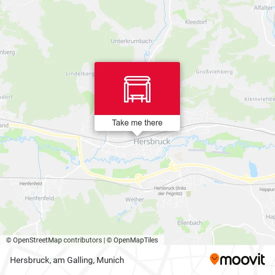 Карта Hersbruck, am Galling