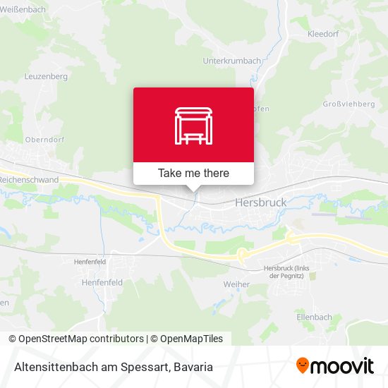 Altensittenbach am Spessart map