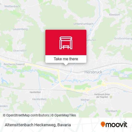 Карта Altensittenbach Heckenweg