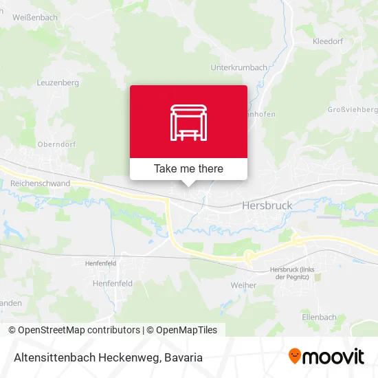Карта Altensittenbach Heckenweg