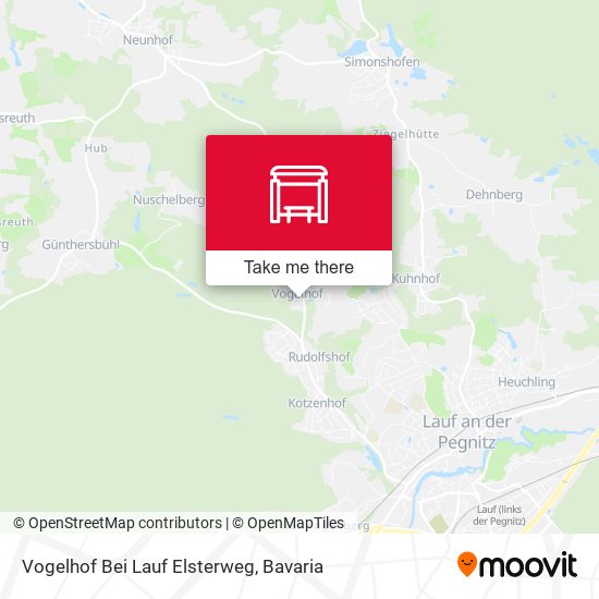 Vogelhof Bei Lauf Elsterweg map