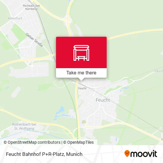 Карта Feucht Bahnhof P+R-Platz