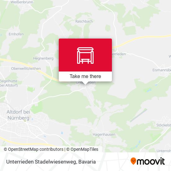 Unterrieden Stadelwiesenweg map