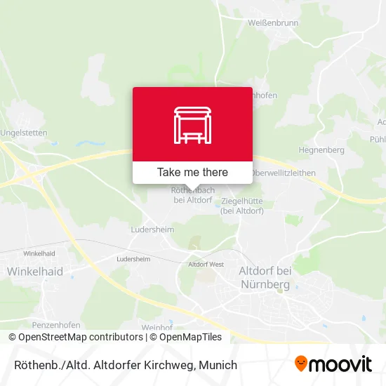 Карта Röthenb. / Altd. Altdorfer Kirchweg