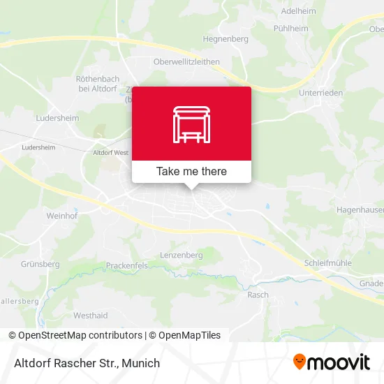 Карта Altdorf Rascher Str.