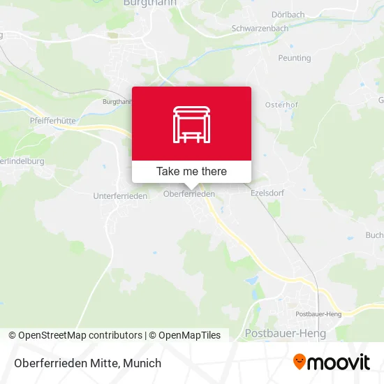 Карта Oberferrieden Mitte