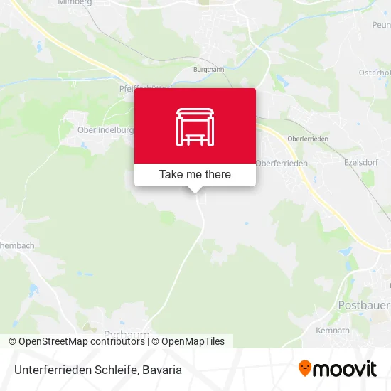 Карта Unterferrieden Schleife
